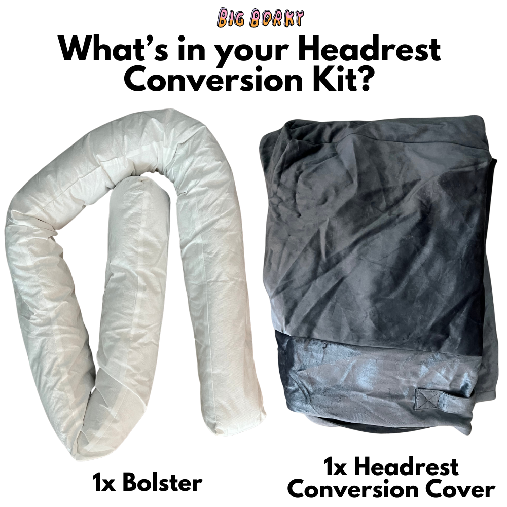 Borky's Dog Bed Headrest Conversion Kit - Bed Not Included