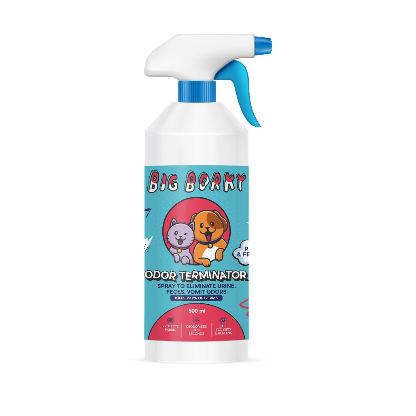 Odor Removing Spray - Eliminates Urine, Feces, Vomit Odor, For All Surfaces