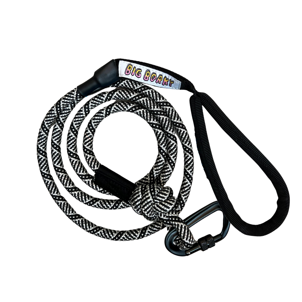 Borky's Dog Leash - Traffic Handle + Carabiner Clip