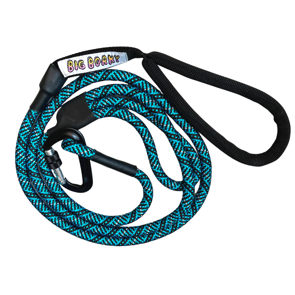 Borky's Dog Leash - Traffic Handle + Carabiner Clip