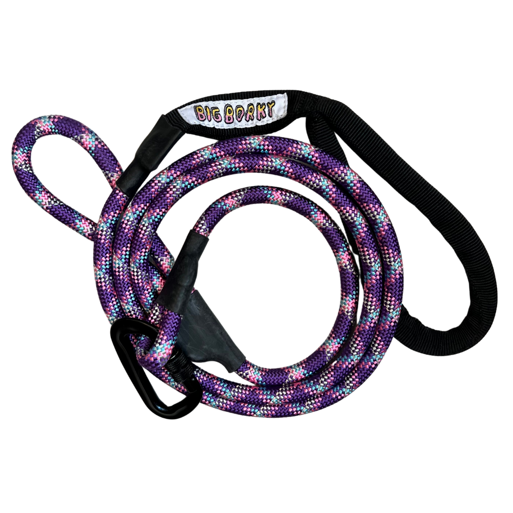 Borky's Dog Leash - Traffic Handle + Carabiner Clip