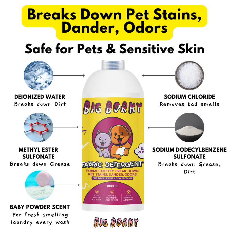 Fabric Detergent - Breaks Down Pet Stains, Dander, Odours