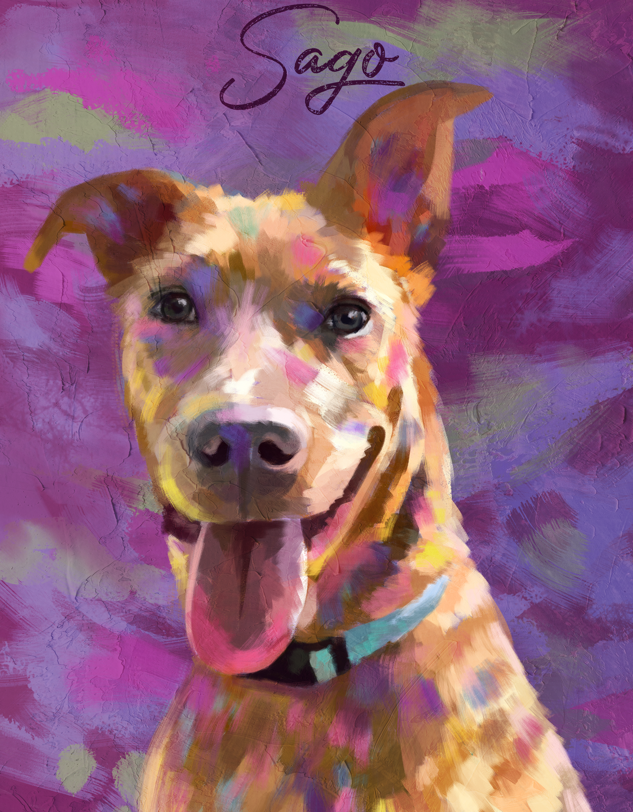 Personalized Pet Pawtraits - Digital & Canvas Prints