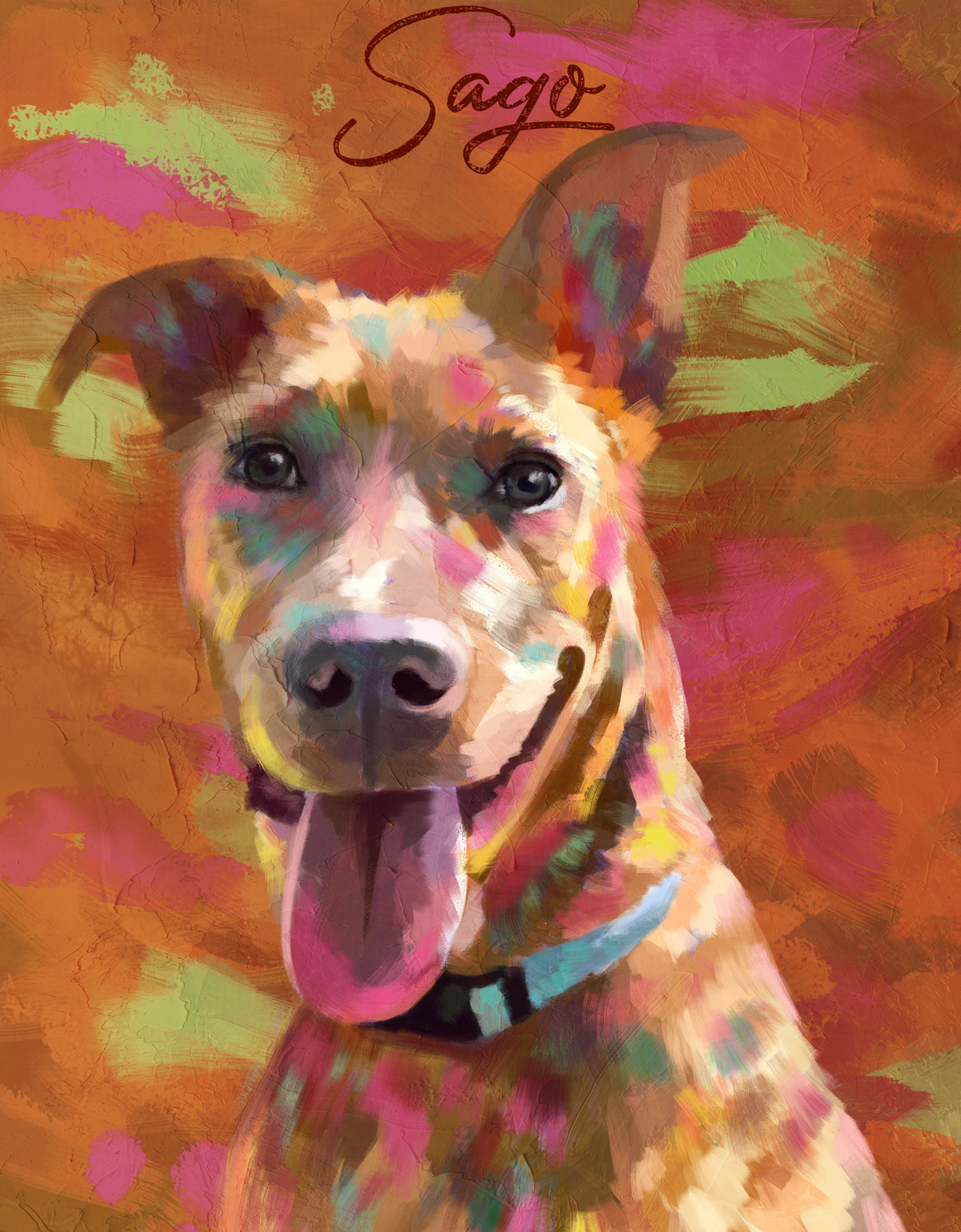 Personalized Pet Pawtraits - Digital & Canvas Prints