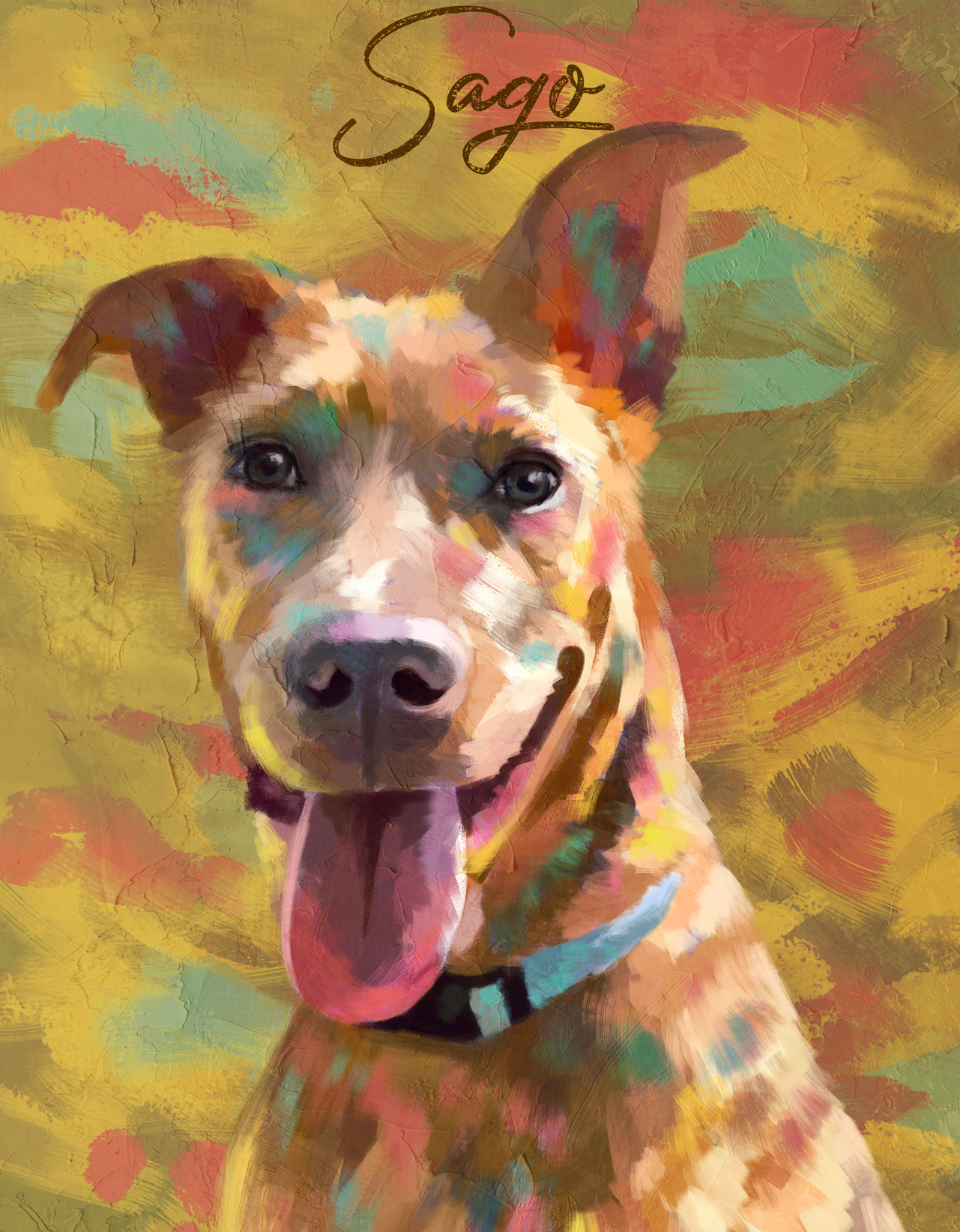 Personalized Pet Pawtraits - Digital & Canvas Prints